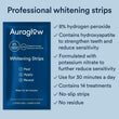 Auraglow Teeth Whitening Kit and 8% Whitening Strips Bundle — in-use view