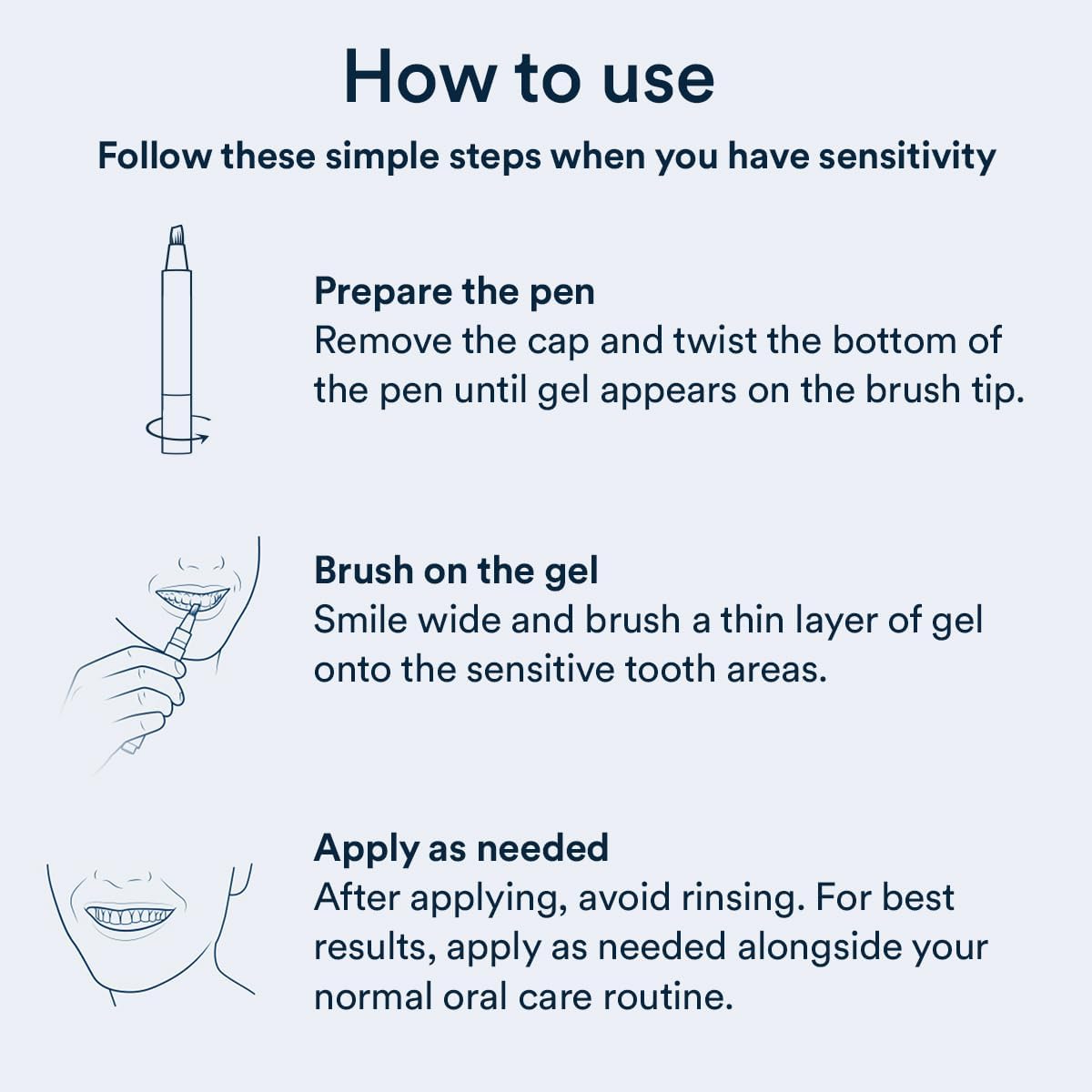 Auraglow Sensitivity Relief Gel — detail view