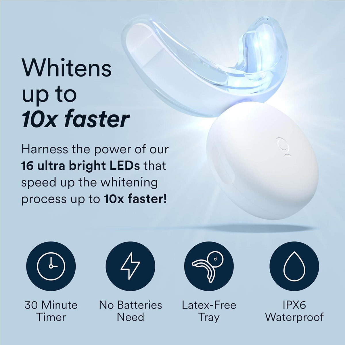 Auraglow Teeth Whitening Kit and Sonus Electric Toothbrush — back view