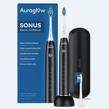 Auraglow Sonus Electric Toothbrush — front view